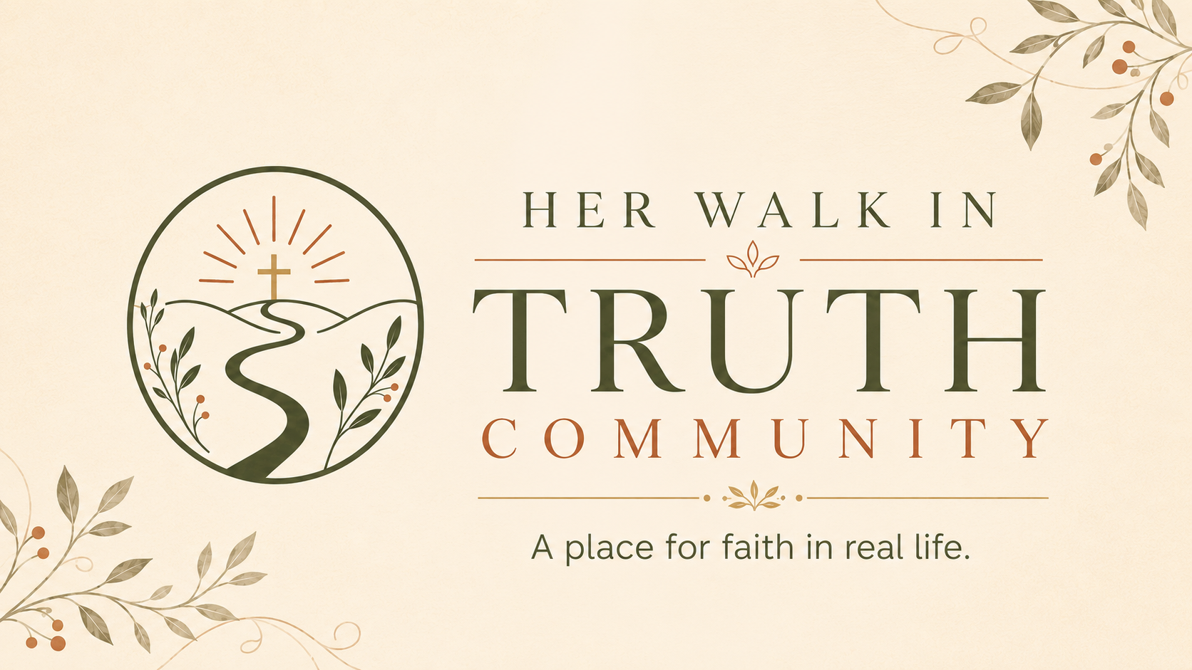 Her Walk In Truth Christian women’s community banner